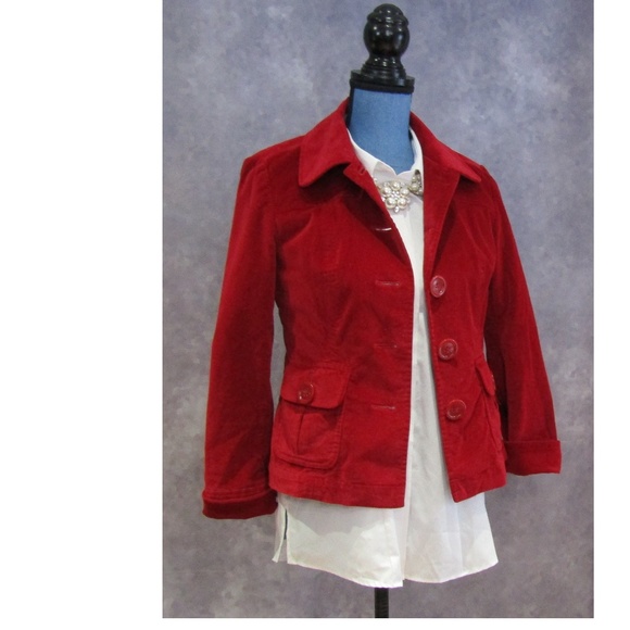 talbots red jacket